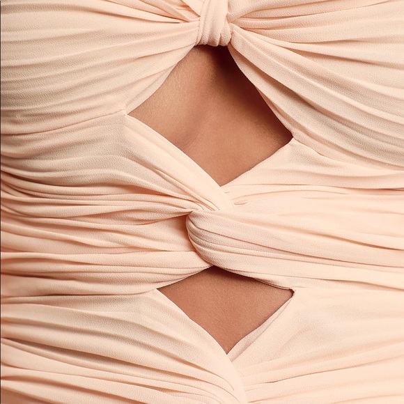 Win Again Blush Pleated Knotted Top | Medium - Picture 7 of 7